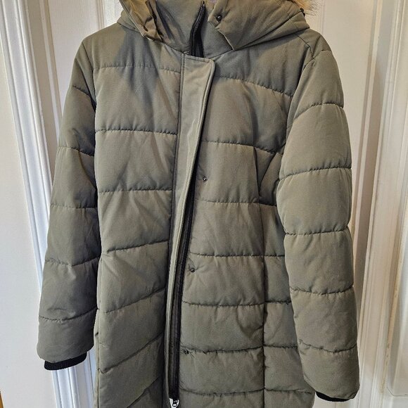 JOE Fresh + ACTIVE Mid Length Puffer Coat NWOT - Picture 1 of 10